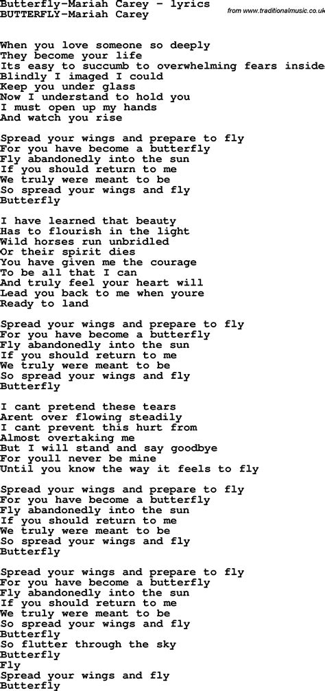 Butterflies Lyrics