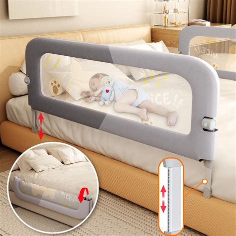 Amazon.com: strenkitech Foldable Toddler Bed Rails - Kids Guard Bumper ...