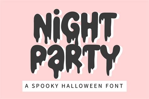 Night Party Font by BitongType · Creative Fabrica