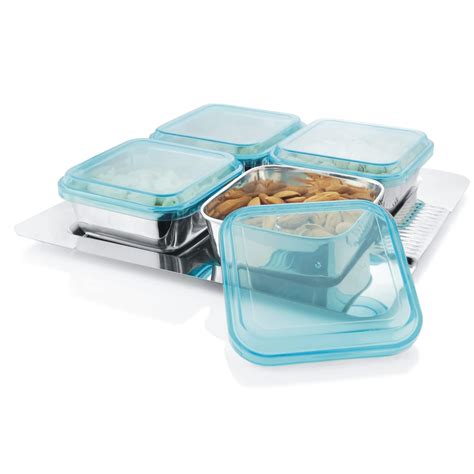 Steelcraft Premium Stainless Steel Elegance Bowl 5 Pcs Set with Tray ...