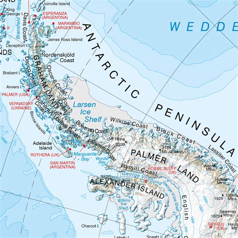 Antarctic Peninsula Map