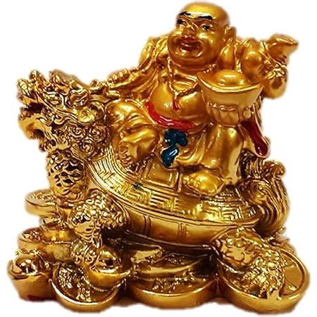 Buy AFTERSTITCH Laughing Buddha Sitting On Tortoise Dragon for Good ...