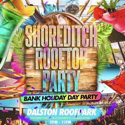 Shoreditch Rooftop Day Party - Hip Hop x Bashment x Afrobeats, Dalston ...