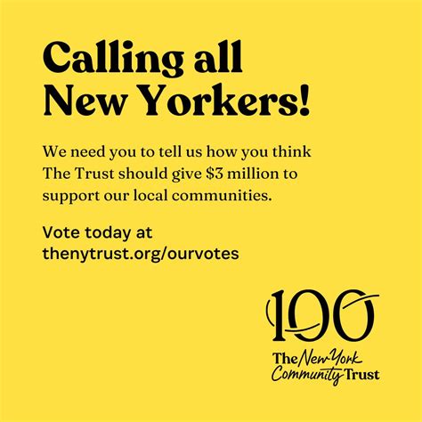 Your voice matters! Help The New York Community Trust identify causes ...