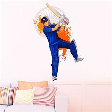 Rawpockets Decal ' Cricket Inspire ' (Material - PVC Vinyl Matte Finish ...