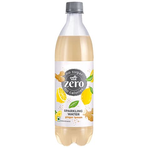 Paper Boat Sparkling Water, Ginger Lemon, Carbonated Water, Zero Sugar ...