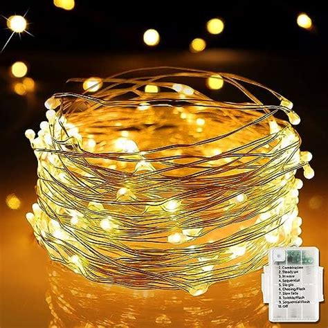 Xergy 100 Led String Fairy Light Powered by Battery Box And Remote, 8 ...