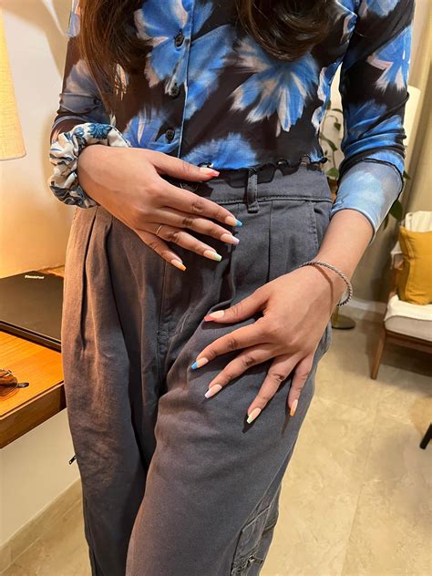 Buy Secret Lives Glossy Reusable Artificial Fake False Press on Nails ...