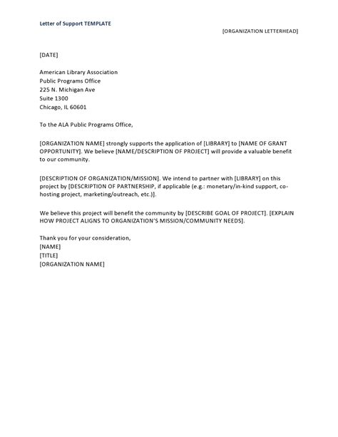 30 Editable Letter of Support Templates (+Examples) - TemplateArchive