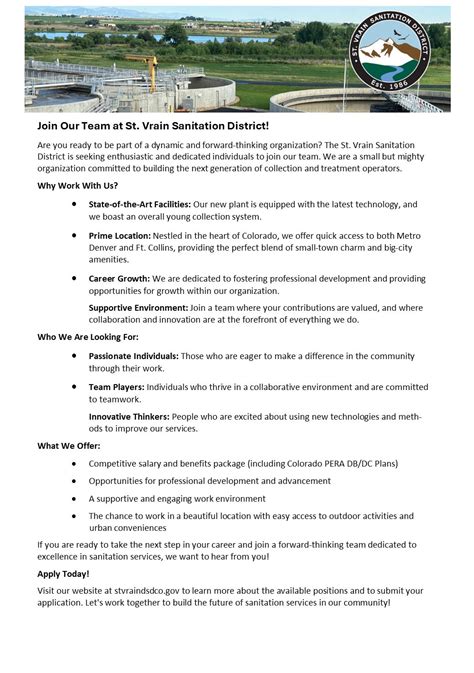 St. Vrain Sanitation District on LinkedIn: Please share...