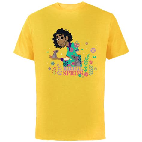 Disney Encanto Bruno Flowers & Plants Easter Magical Spring - Short Sleeve Cotton T-Shirt for ...