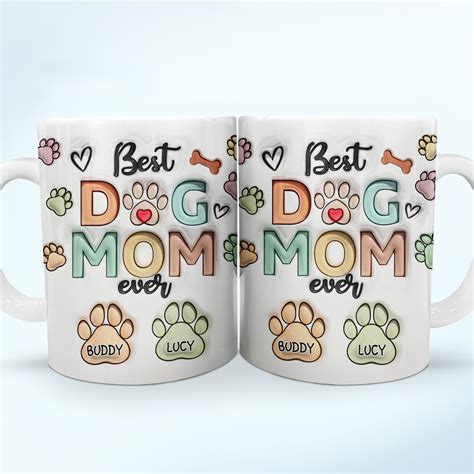 Best Dog Mom Ever - Birthday, Anniversary Gift For Dog Dad, Cat Mom, P ...