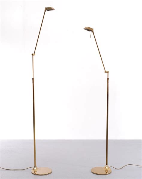 Brass Swing Arm Floor Lamps 1970s at 1stDibs