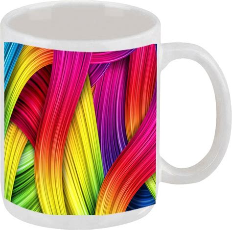 Elligifts Rainbow coffee mug Ceramic Coffee Mug Price in India - Buy ...