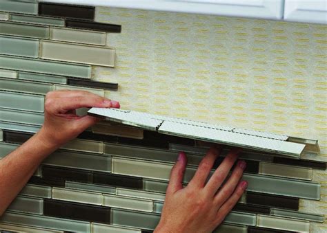 How To Apply Self Adhesive Backsplash Tiles at Charli Parton blog