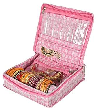 Kuber Industries Check Design Laminated PVC Jewellery Box/Organizer ...