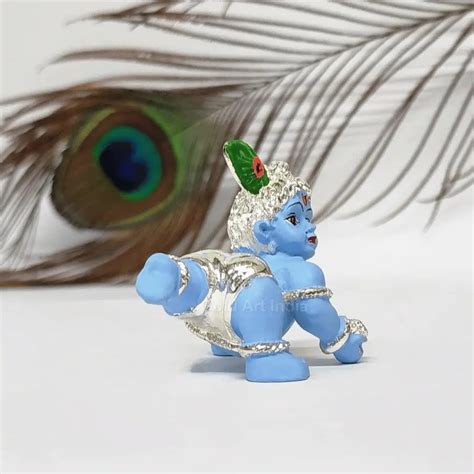 Krishna & Radha Krishna Idols – Gold & Silver Plated Murtis for Puja ...