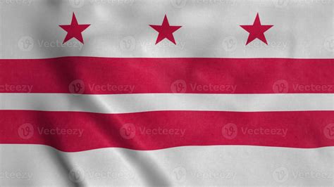 District of Columbia flag waving in the wind. 3d illustration 21925115 ...