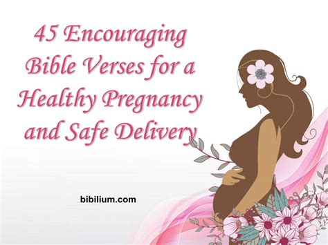 45 Encouraging Bible Verses for a Healthy Pregnancy and Safe Delivery | PDF
