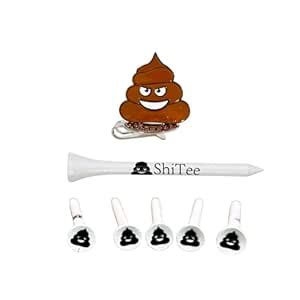 Golf Giddy Tee to Green Poop Emoji Bundle : Amazon.in: Sports, Fitness ...