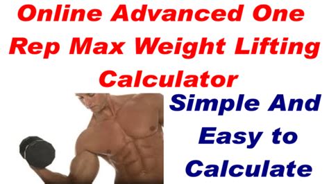 Online Advanced One Rep Max Weight Lifting Calculator:Amazon.in ...