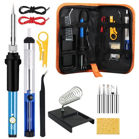 Soldering Iron Kit Electric Soldering Iron Set 60W 220V Adjustable ...