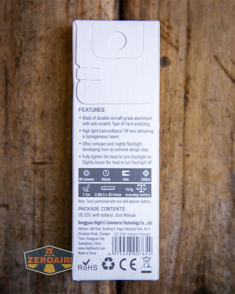 Olight i3E EOS Orange Flashlight Review - ZeroAir Reviews
