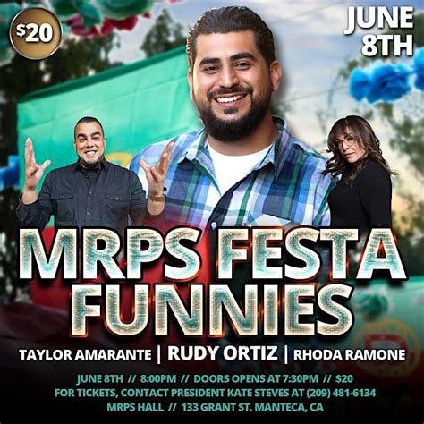 MRPS Festa Comedy Show, Manteca-Ripon Pentecost Society, 8 June 2024 ...