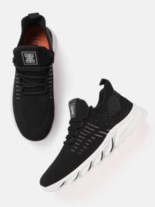 Mast & Harbour Mast Harbour Men Black Woven Design Running Shoes ...