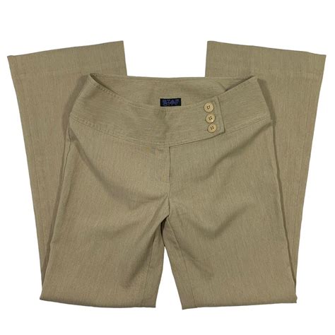 Y2k Star City tan business woman pants -size... - Depop