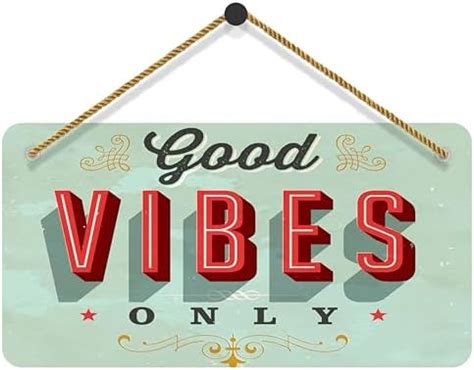 SAF paintings Good vibes only Mdf Wooden Wall Hanging Home Decor Plates ...