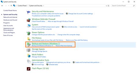 Image result for Control Panel Backup Computer