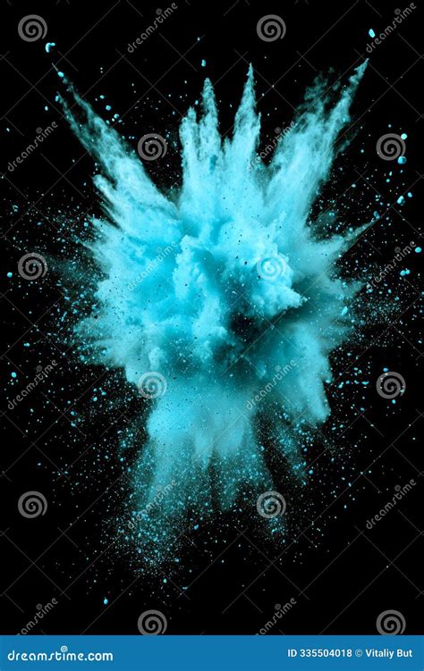 Witness a Mesmerizing Explosion of Turquoise Particles As they Radiate ...