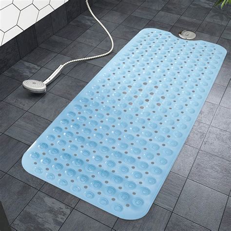 Kuber Industries Non Slip Shower Mat|Bath Mat with Drain Holes and ...