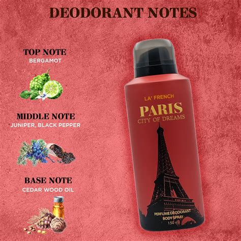 Foxy.in : Buy La French Paris City of Dreams Deodorant Perfume (150 ml ...