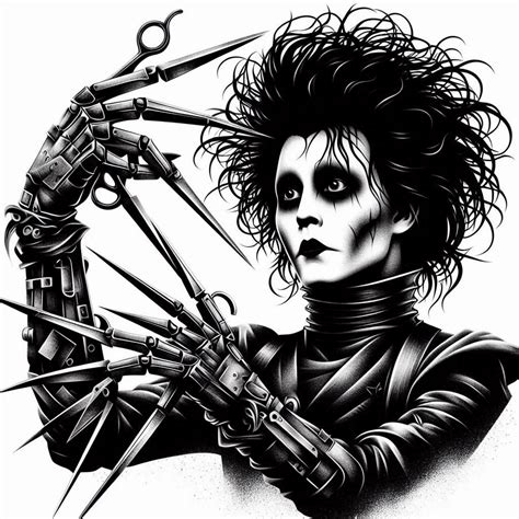 tattoo design | Edward scissorhands tattoo, Disney sleeve tattoos, Tim ...