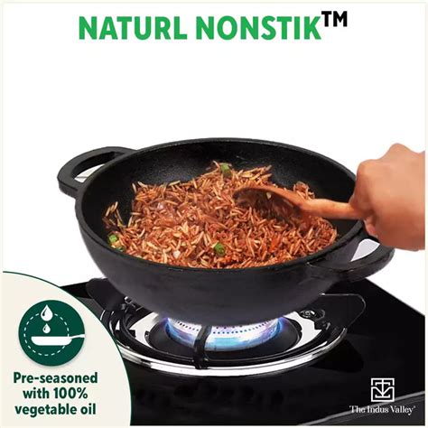 Buy Best Cast Iron Deep Kadai / Kadhai Online in India at Best Prices ...