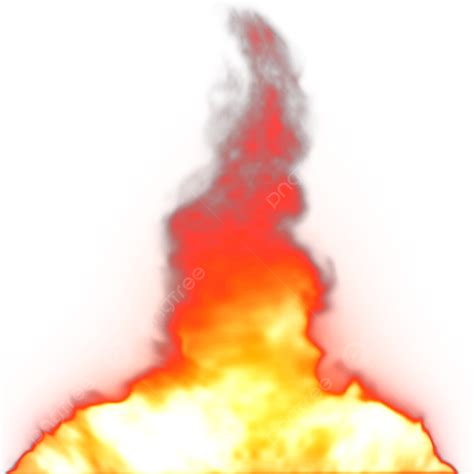 Realistic Red And Yellow Fire, Realistic Fire, Realistic Flame, Fire Effect PNG Transparent ...
