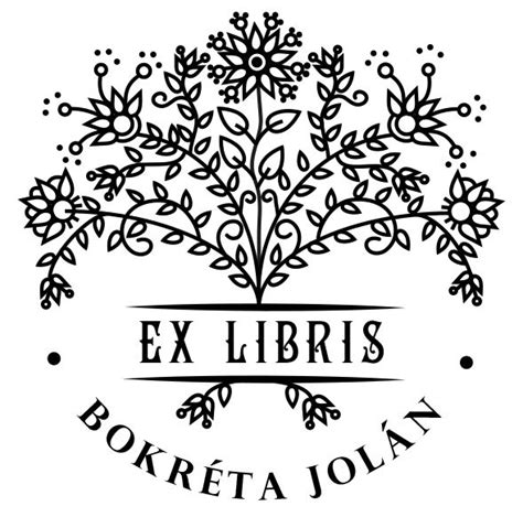 Névre szóló Ex Libris Pecsét / Könyvpecsét - Bokréta Jolán - Nyeles ...