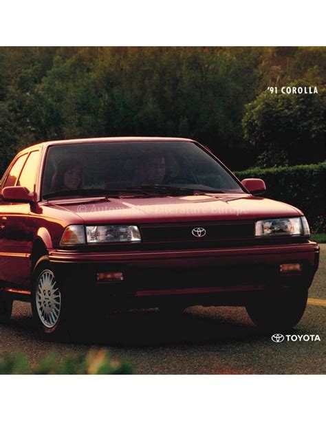 1991 TOYOTA COROLLA BROCHURE ENGLISH (US)