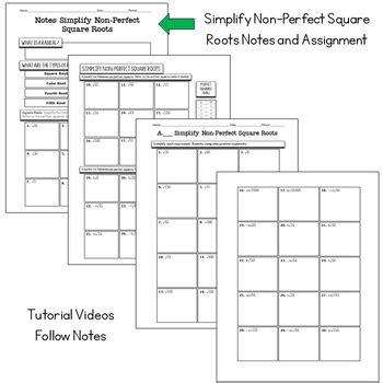 Image result for Simplifying Non-Perfect Roots