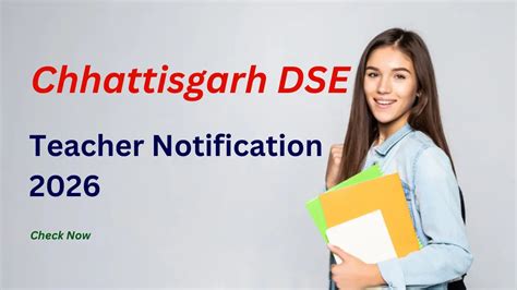 Chhattisgarh DSE Teaching Notification 2026 Out Soon for 3854 TGT & PRT ...