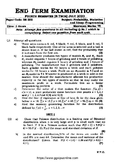 PSLP End Term Exam Review Notes - Studocu