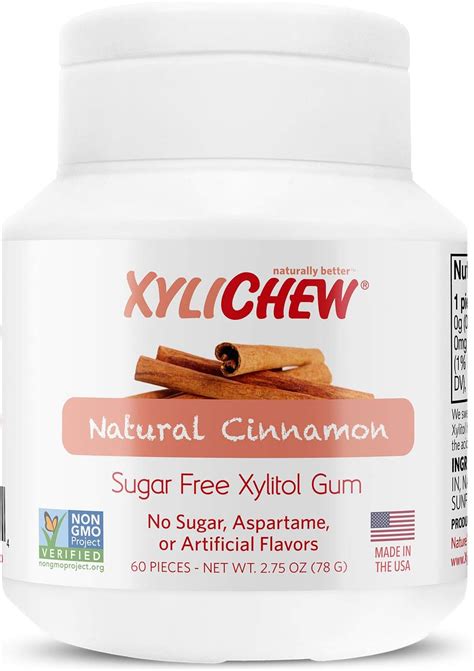 Amazon.com : Epic Xylitol Chewing Gum - Sugar Free & Aspartame Free ...