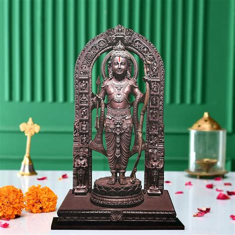 Buy CraftVatika Ram Lalla Idol Ayodhya MDF Murti Statue Set of 2 ...