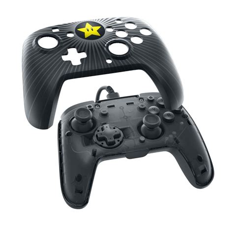 PDP Nintendo Switch Faceoff Super Mario Star Wired Pro Controller ...