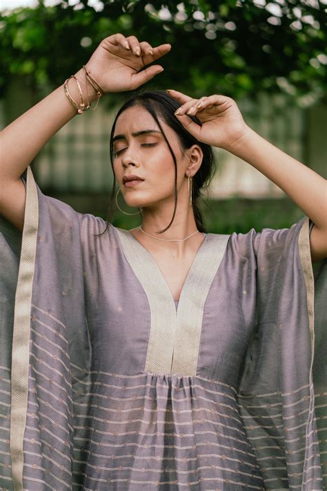 Grey Kaftan Co-ord Set – Siva