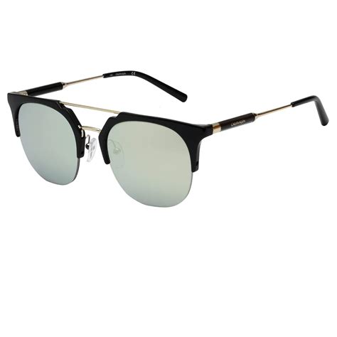 Calvin Klein Mirrored Square Unisex Sunglasses - (Ck 1236A 001 52 S |52 ...