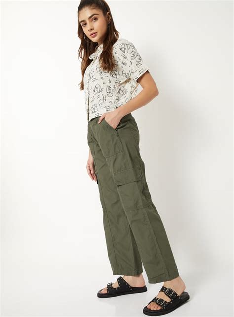 Buy Women Solid Cargos Online at just Rs. 1299.0 - 1000016299966 | Max ...