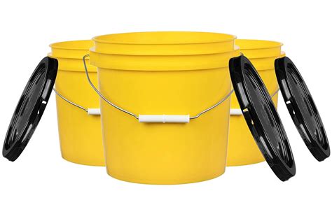 One Gallon And A Two Gallon Bucket Fortiflex 2 Gallon Flatback Bucket